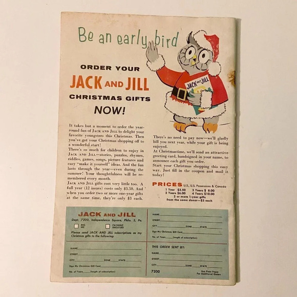 Vintage 1959 Jack and  Jill Halloween Magazine October Edition Ruth Bendel - Picture 3 of 16